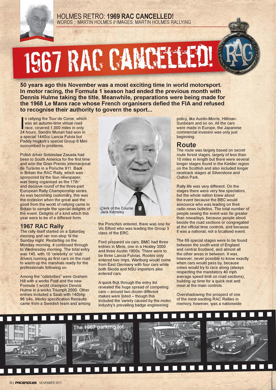 Pacenotes Rally magazine Preview Pages