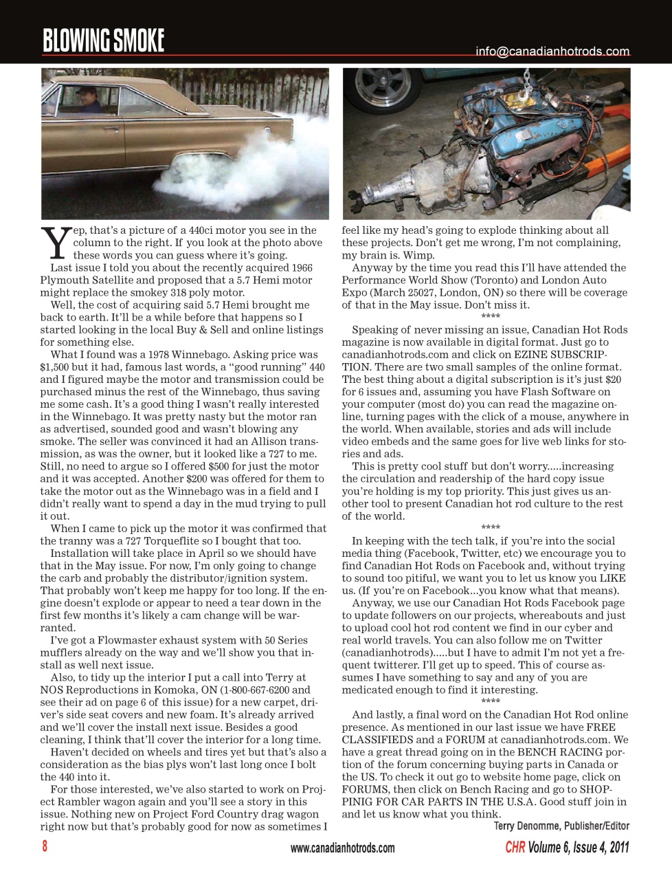 Canadian Hot Rods Preview Pages