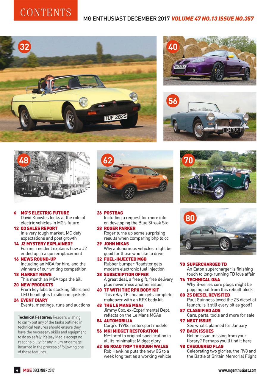 MG Enthusiast Preview Pages