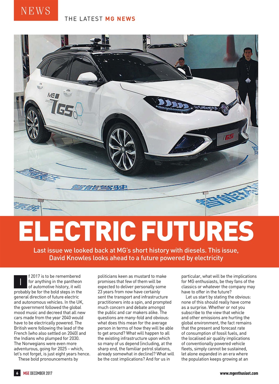MG Enthusiast Preview Pages