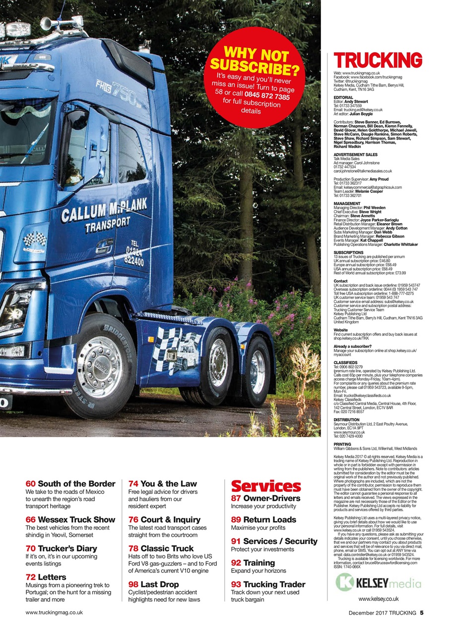 Trucking Magazine Preview Pages