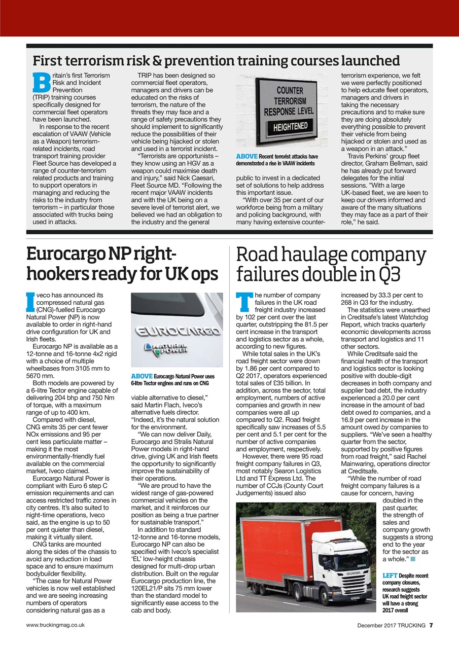 Trucking Magazine Preview Pages