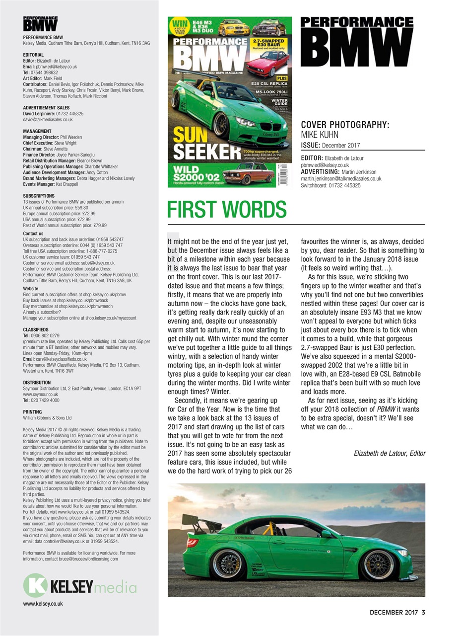 Performance BMW Preview Pages