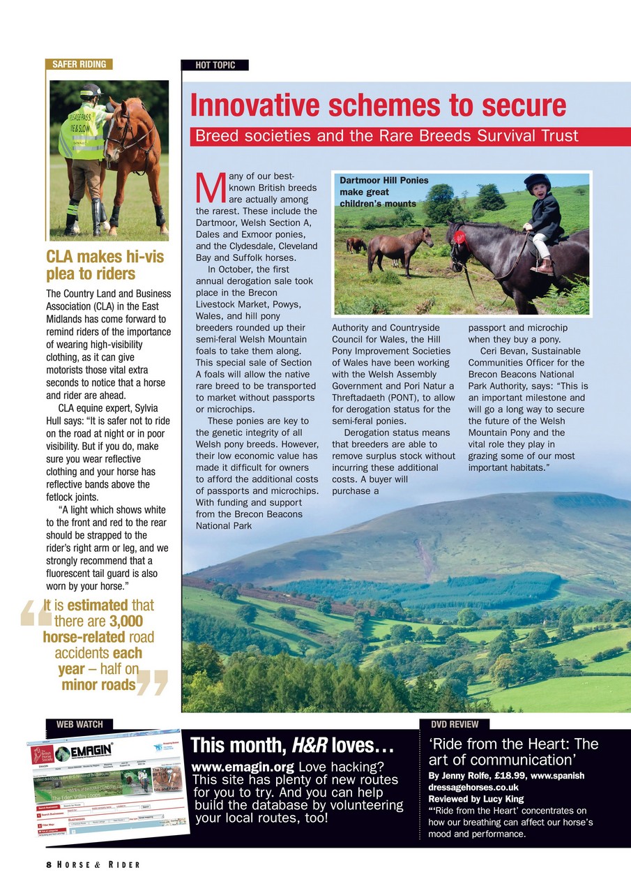 Horse&Rider Magazine - UK equestrian magazine for Horse and Rider Preview Pages