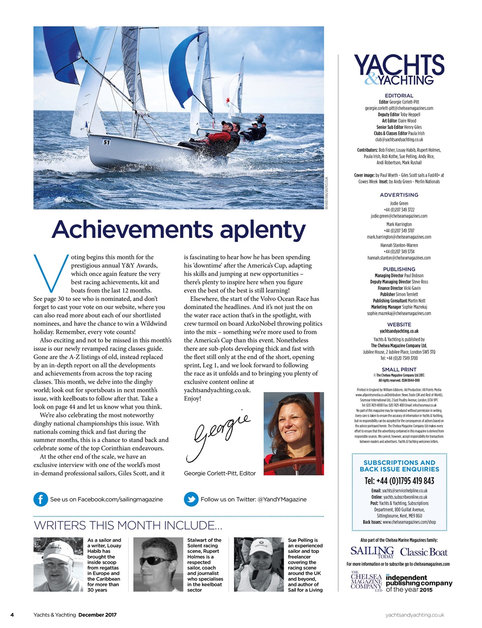 Yachts & Yachting Preview Pages