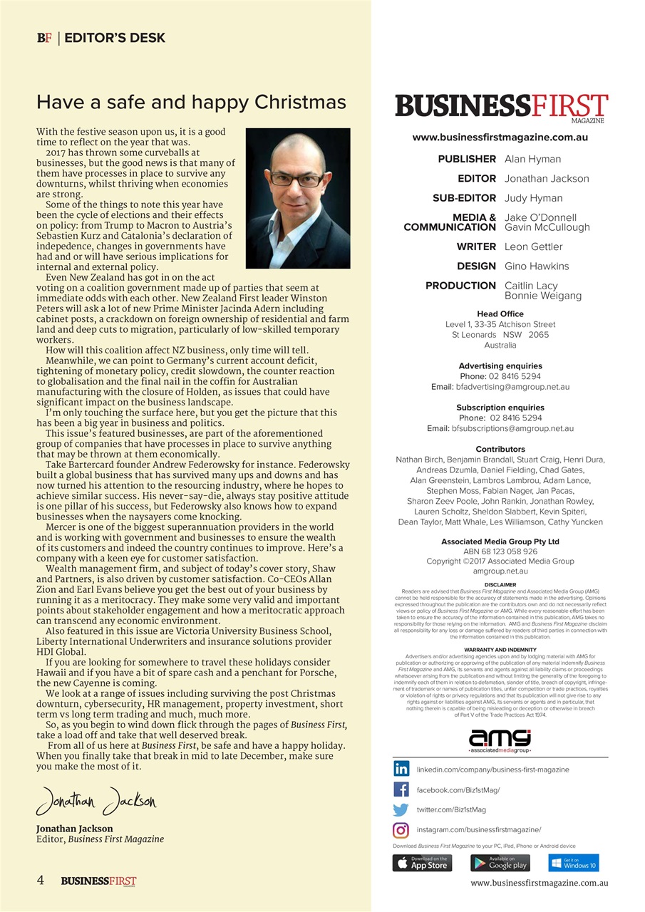 Business First Magazine Preview Pages