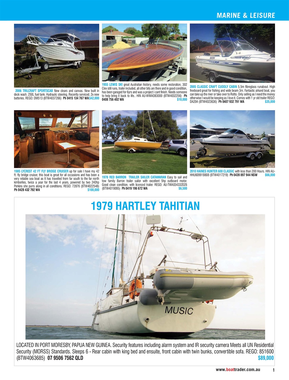 Boat Trader Australia Preview Pages
