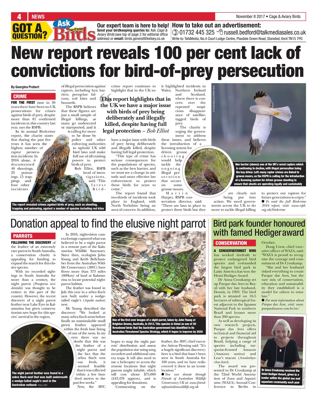 Cage & Aviary Birds Preview Pages