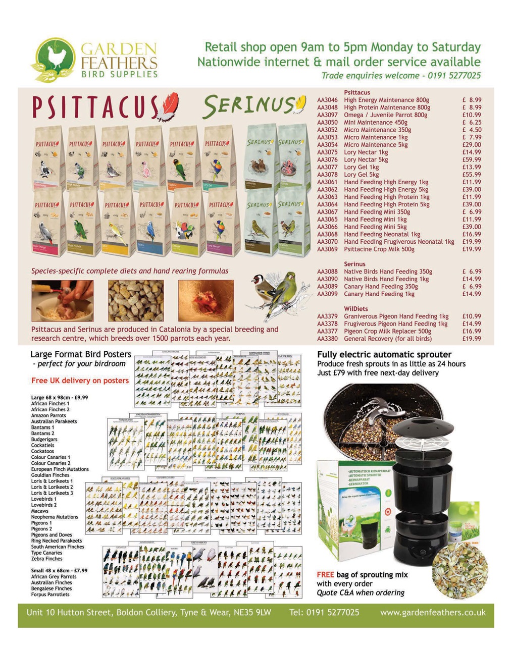 Cage & Aviary Birds Preview Pages