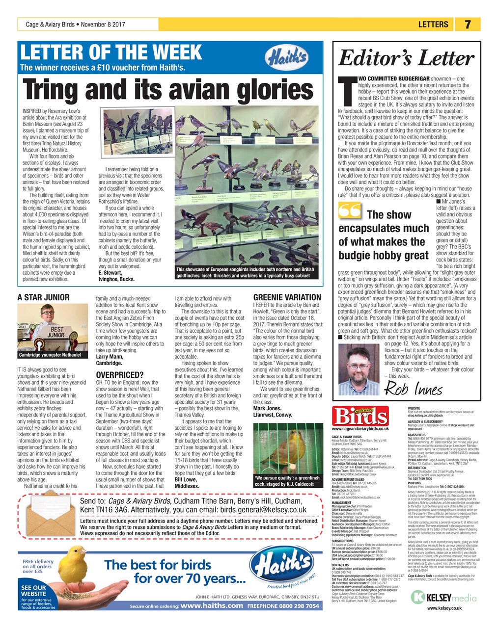 Cage & Aviary Birds Preview Pages