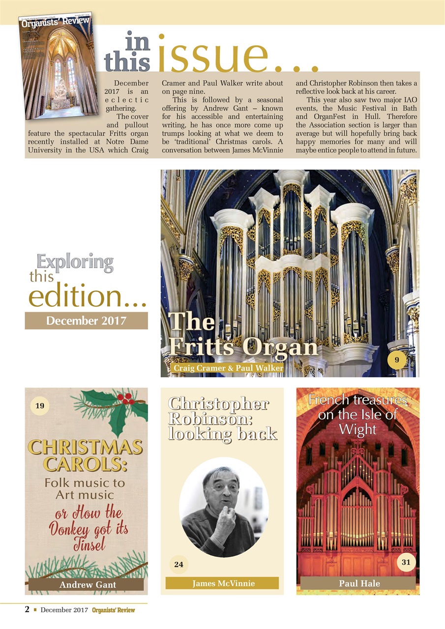 Organists' Review Preview Pages