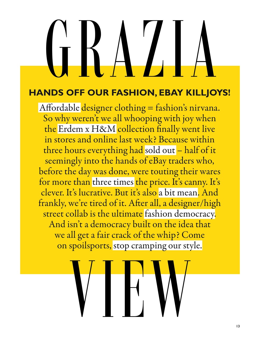 Grazia Preview Pages
