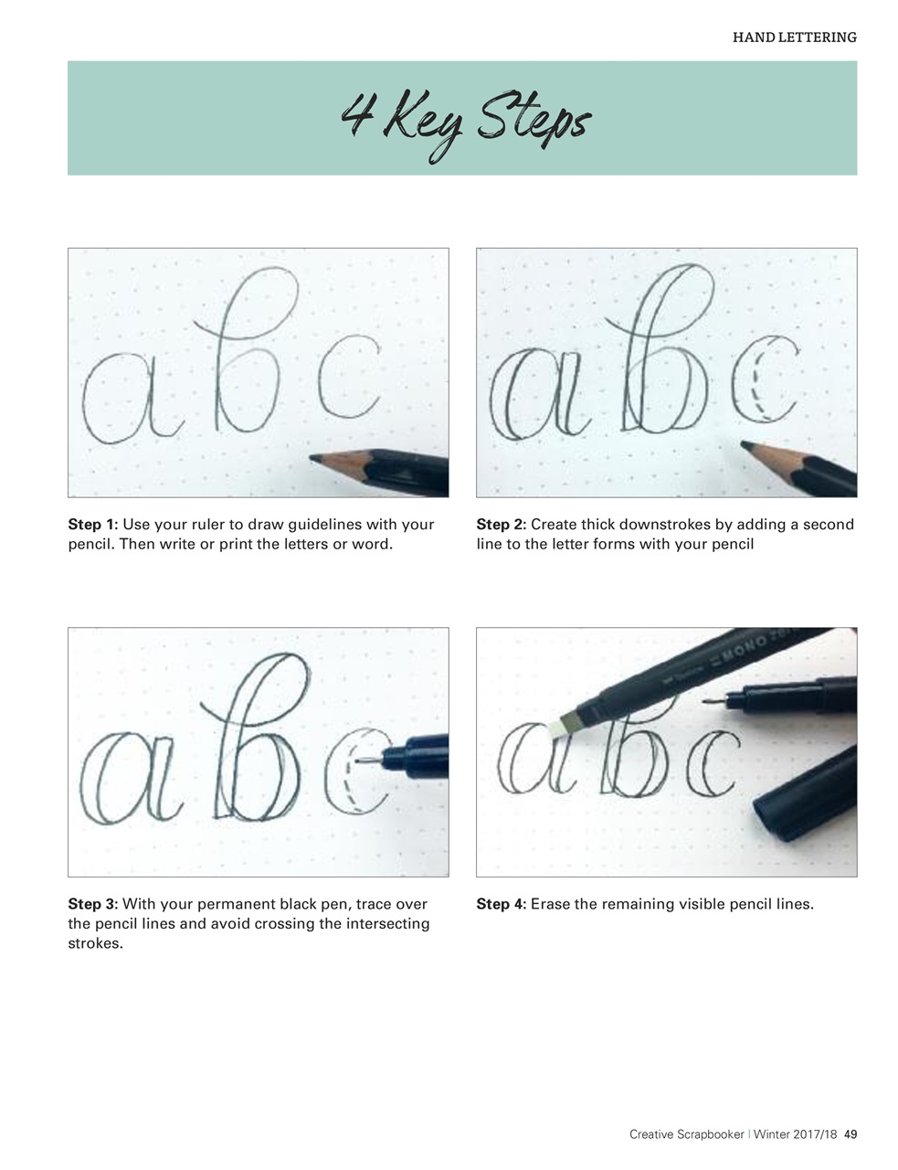 Creative Scrapbooker Preview Pages