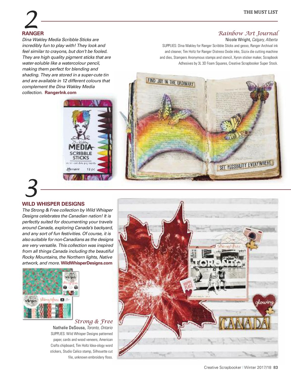 Creative Scrapbooker Preview Pages