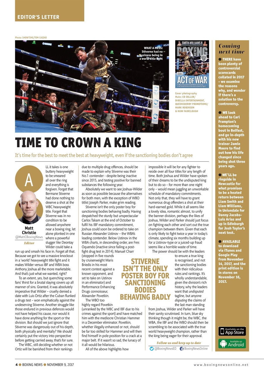 Boxing News Preview Pages