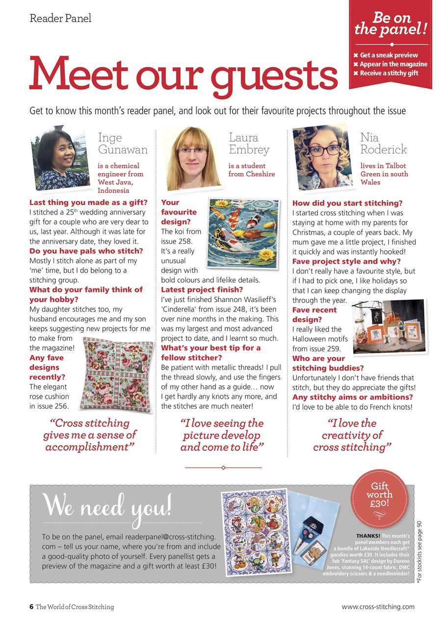 The World of Cross Stitching Preview Pages