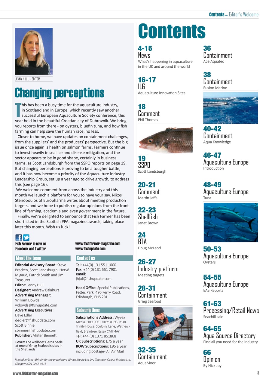 Fish Farmer Magazine Preview Pages