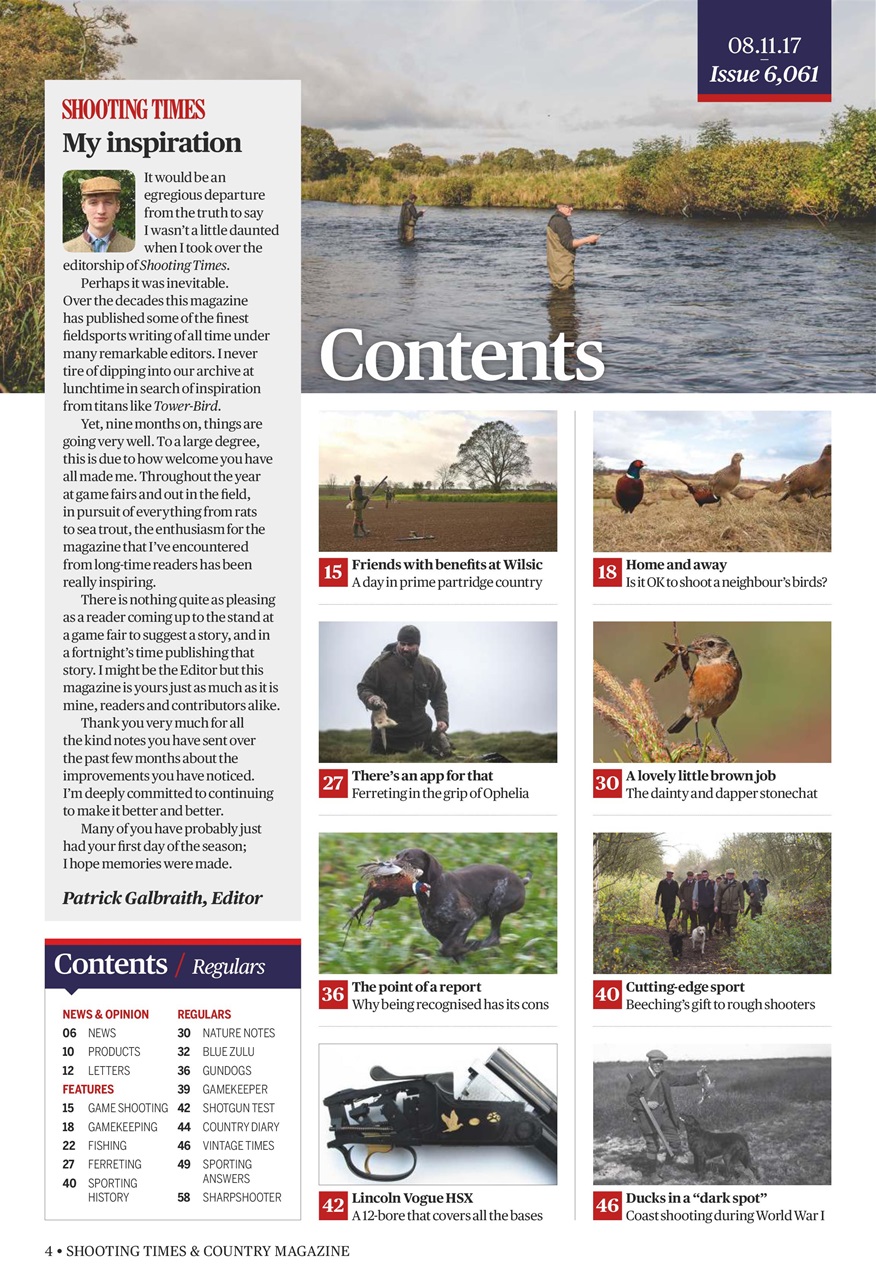 Shooting Times & Country Preview Pages