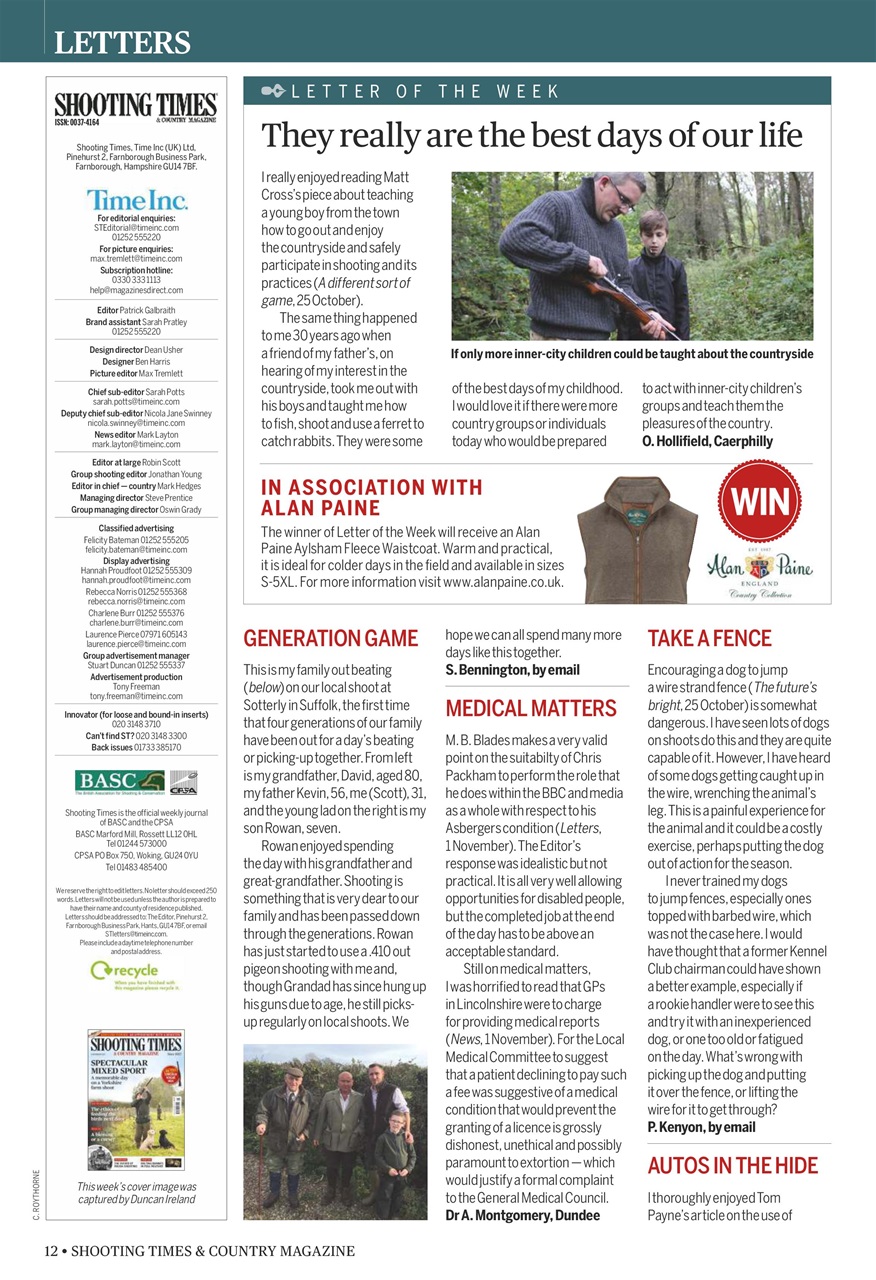Shooting Times & Country Preview Pages
