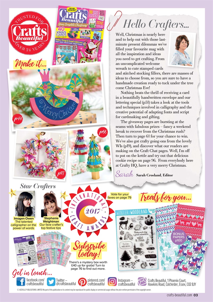 Crafts Beautiful Preview Pages
