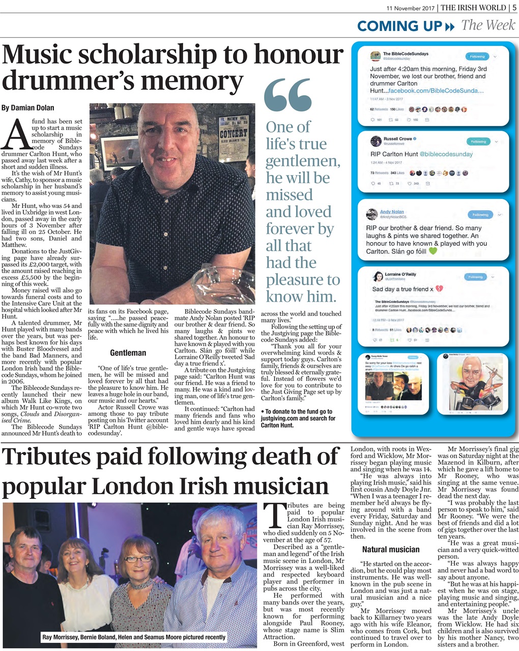 Irish World Preview Pages