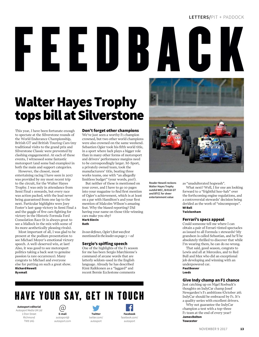 Autosport Preview Pages