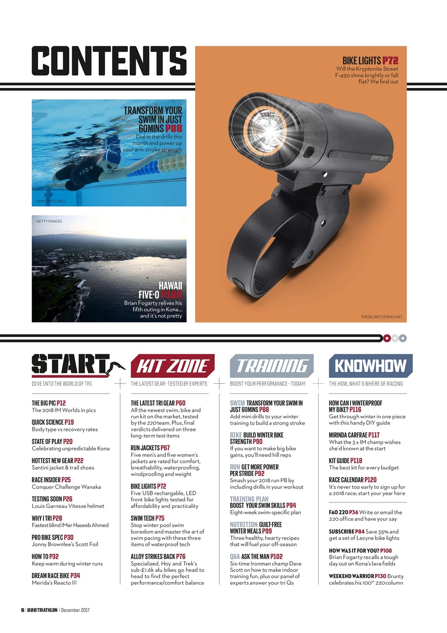 220 Triathlon Magazine Preview Pages