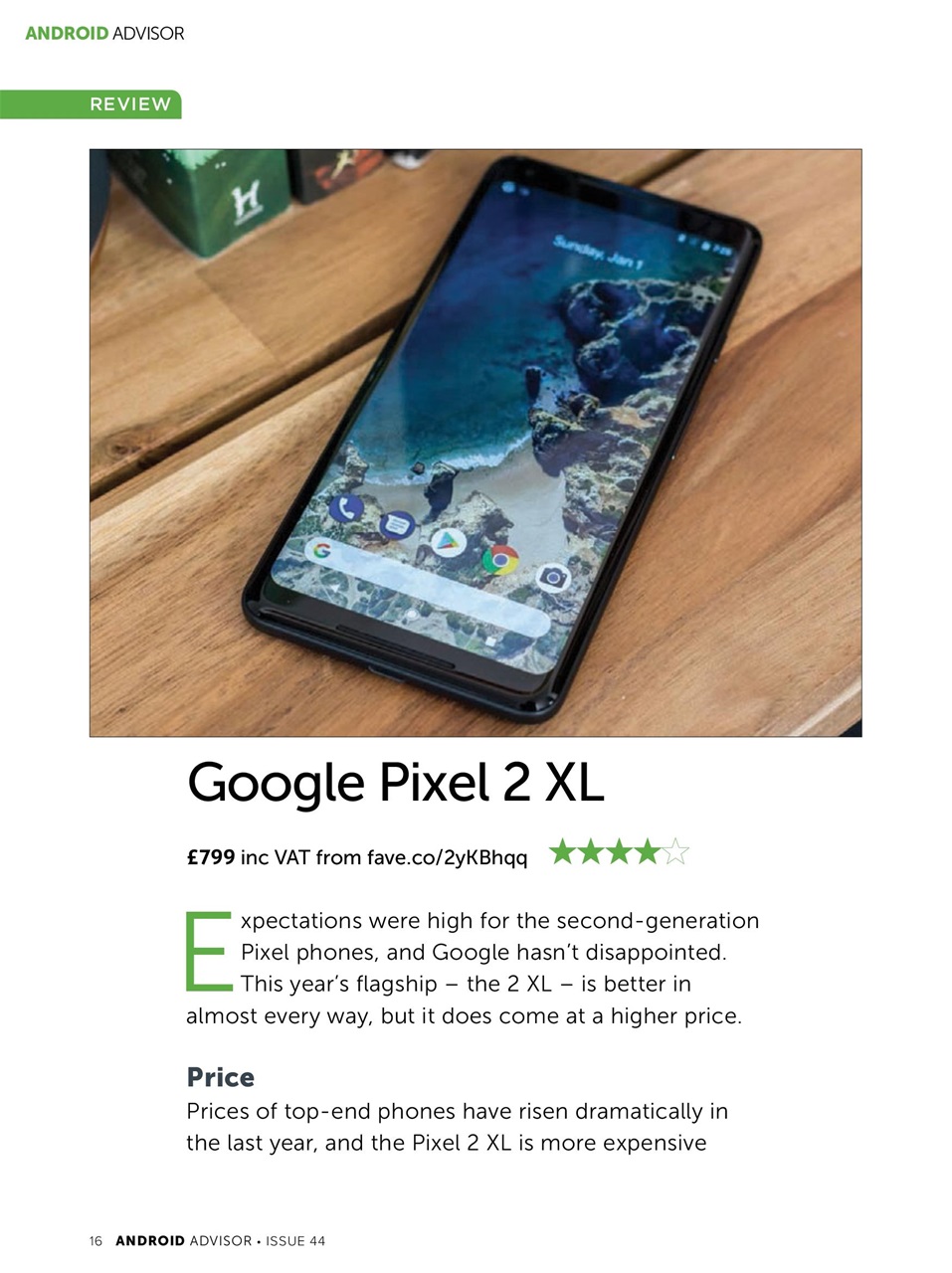 Android Advisor Preview Pages