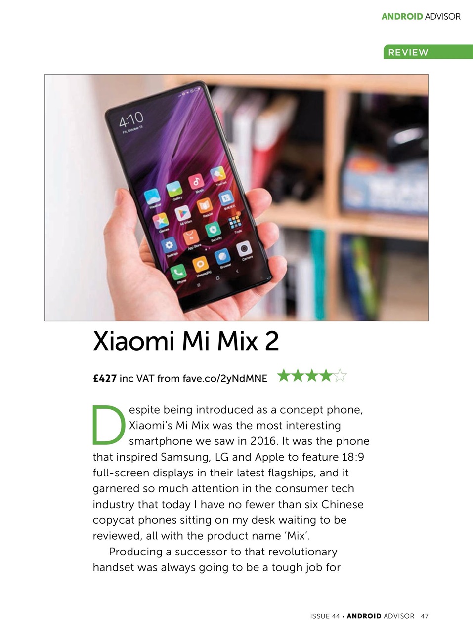 Android Advisor Preview Pages