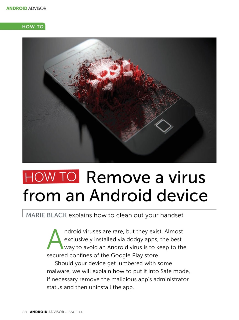 Android Advisor Preview Pages