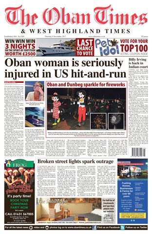 The Oban Times & Lochaber Times issue 9th November 2017