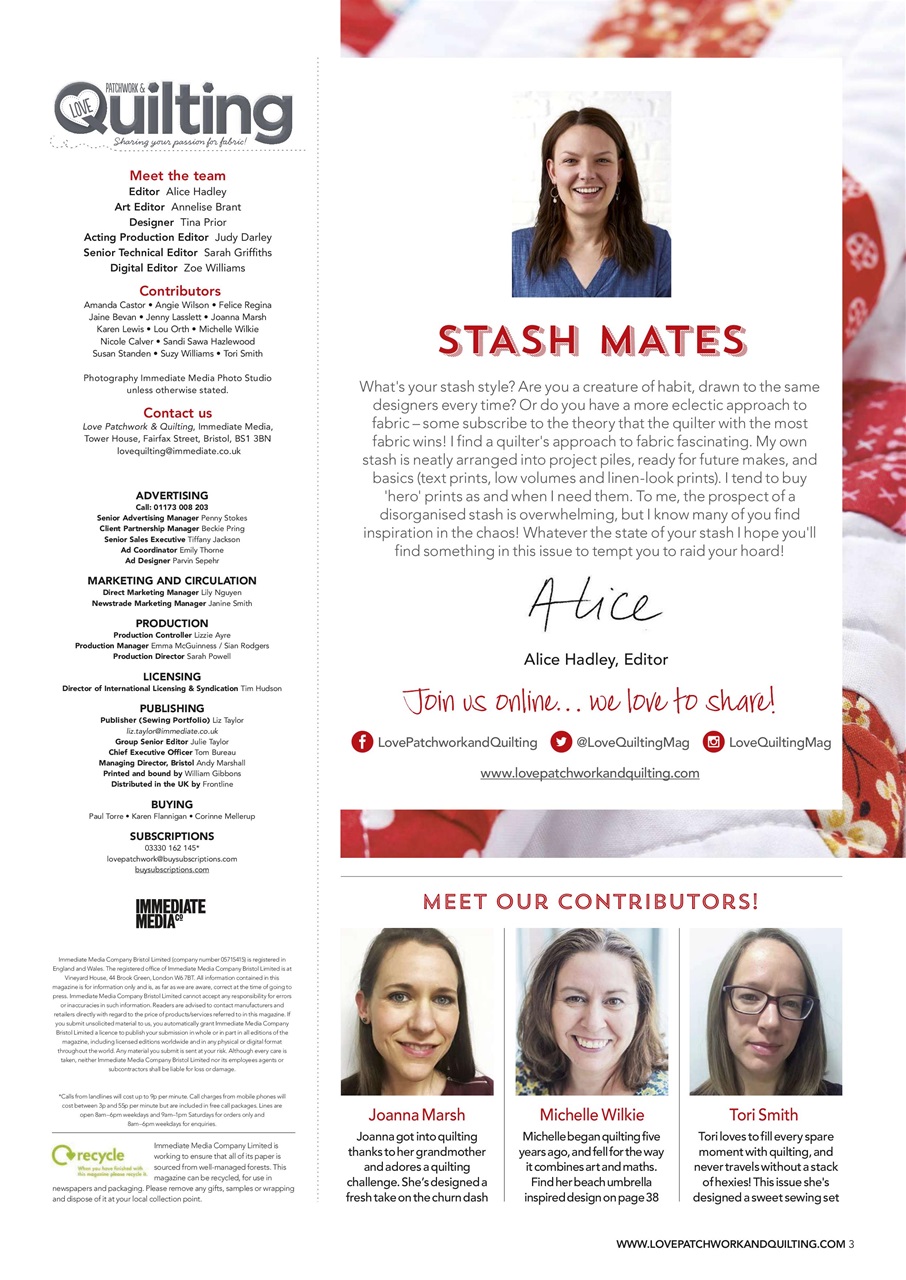 Love Patchwork & Quilting Preview Pages