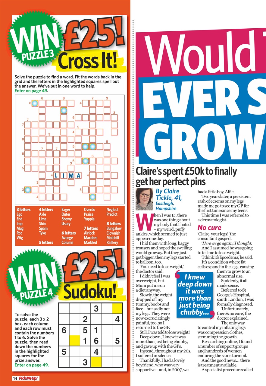 Pick Me Up Preview Pages