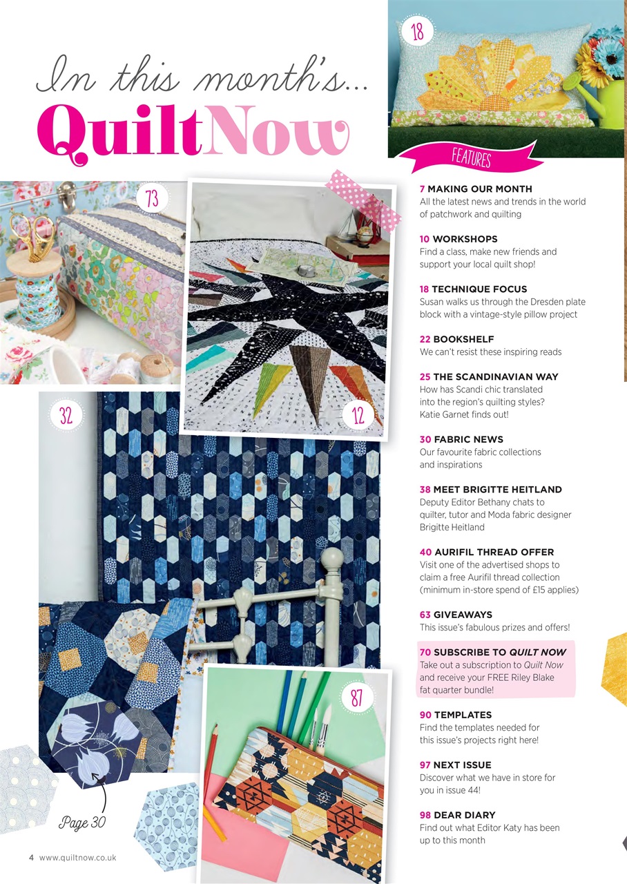 Quilt Now Preview Pages