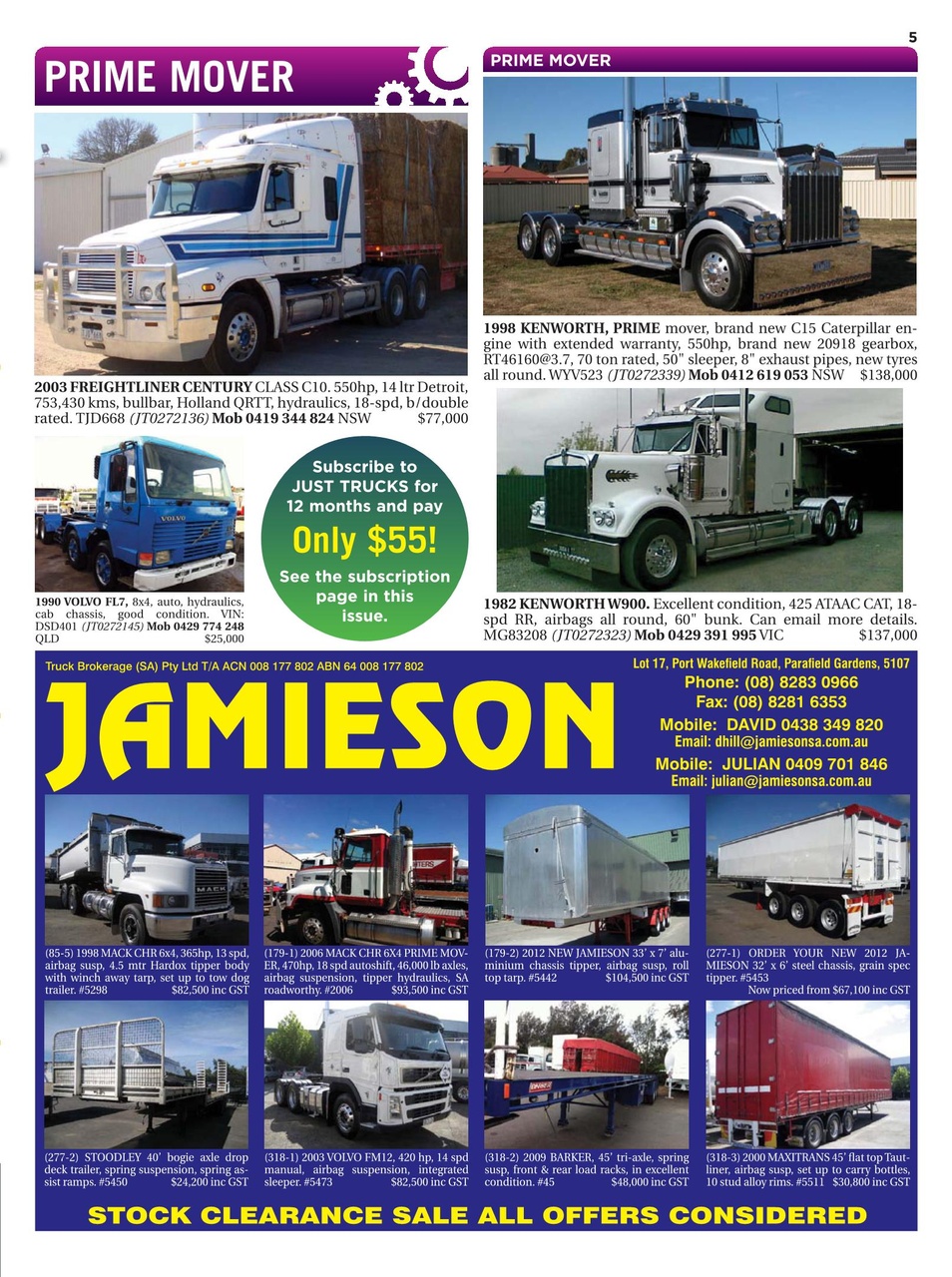 JUST TRUCKS Preview Pages