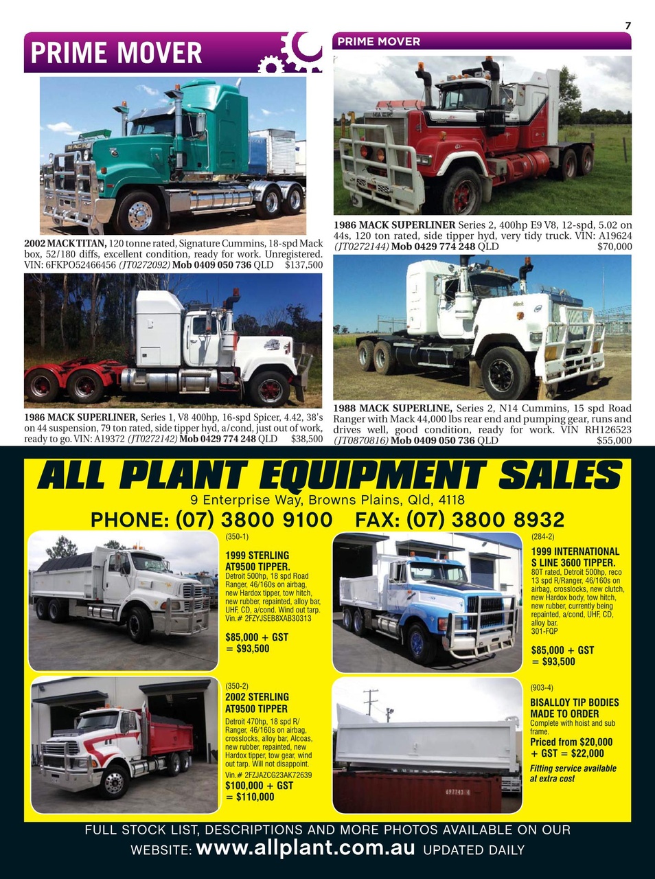 JUST TRUCKS Preview Pages