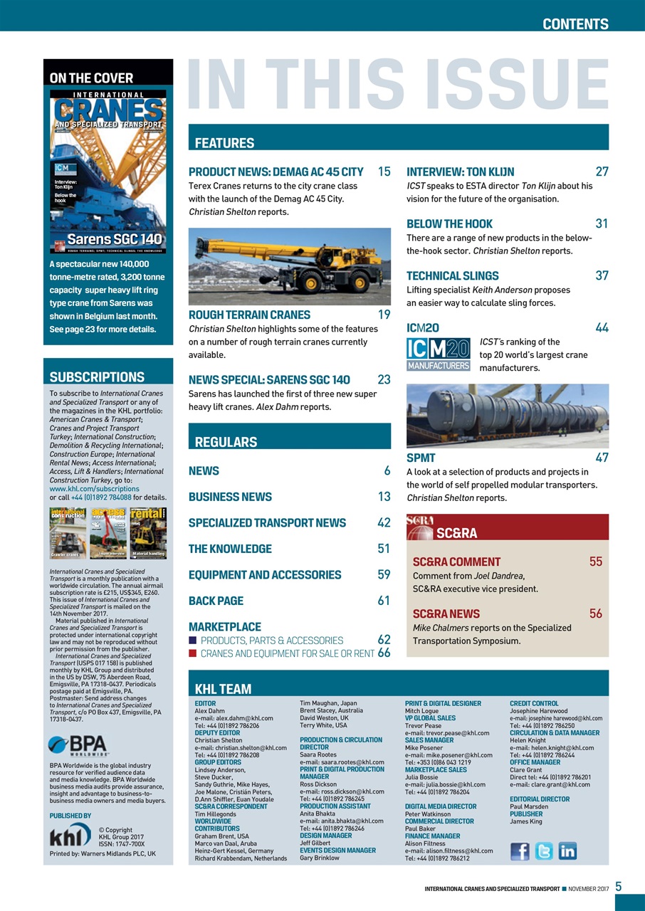 Int. Cranes and Specialized Transp Preview Pages