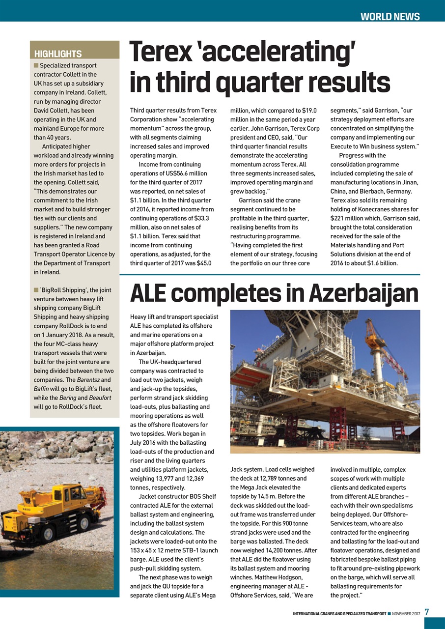 Int. Cranes and Specialized Transp Preview Pages