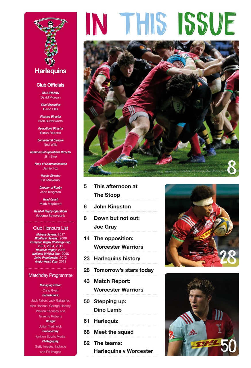 Harlequins Preview Pages