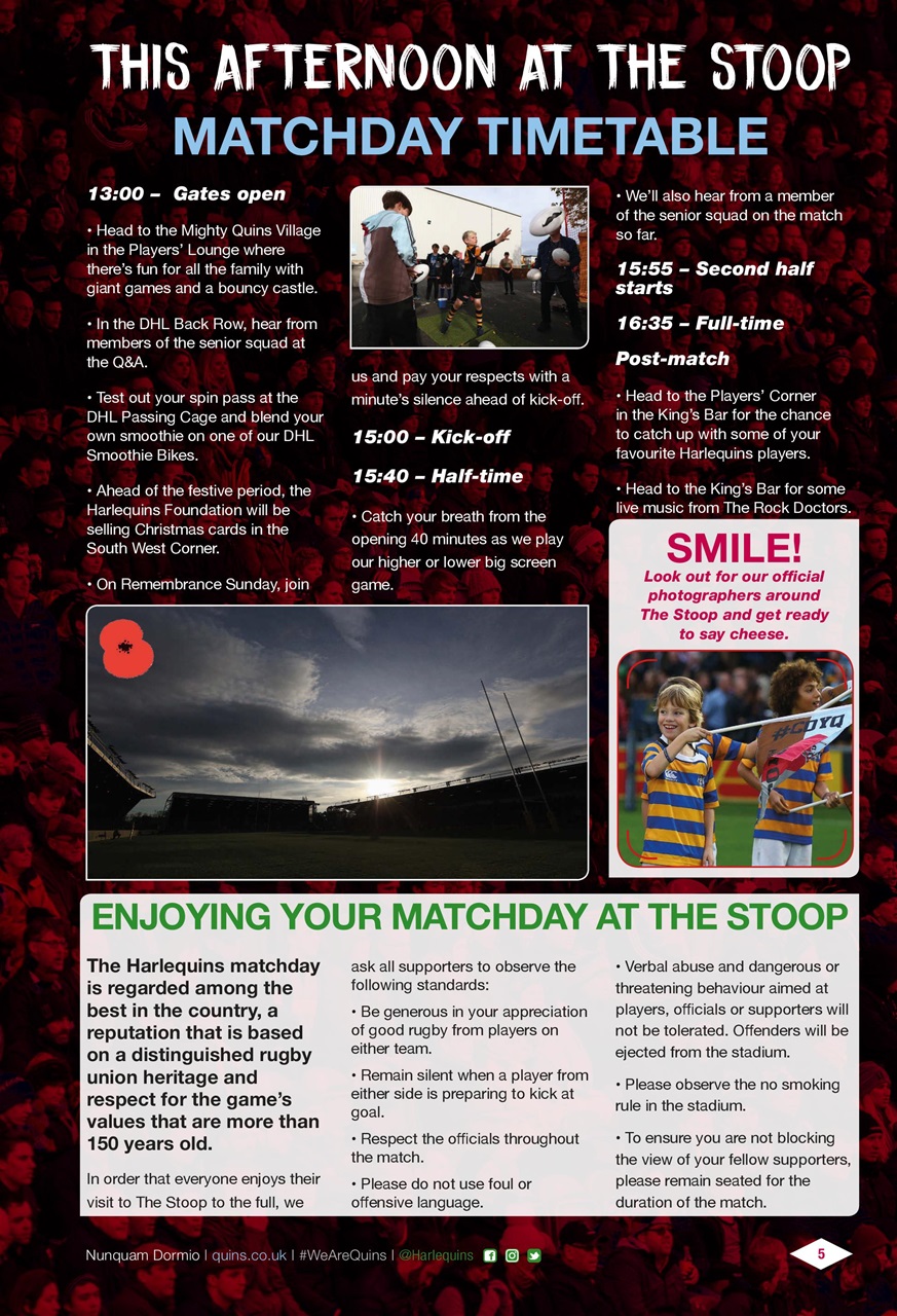 Harlequins Preview Pages