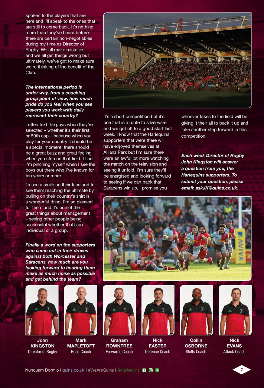 Harlequins Preview Pages