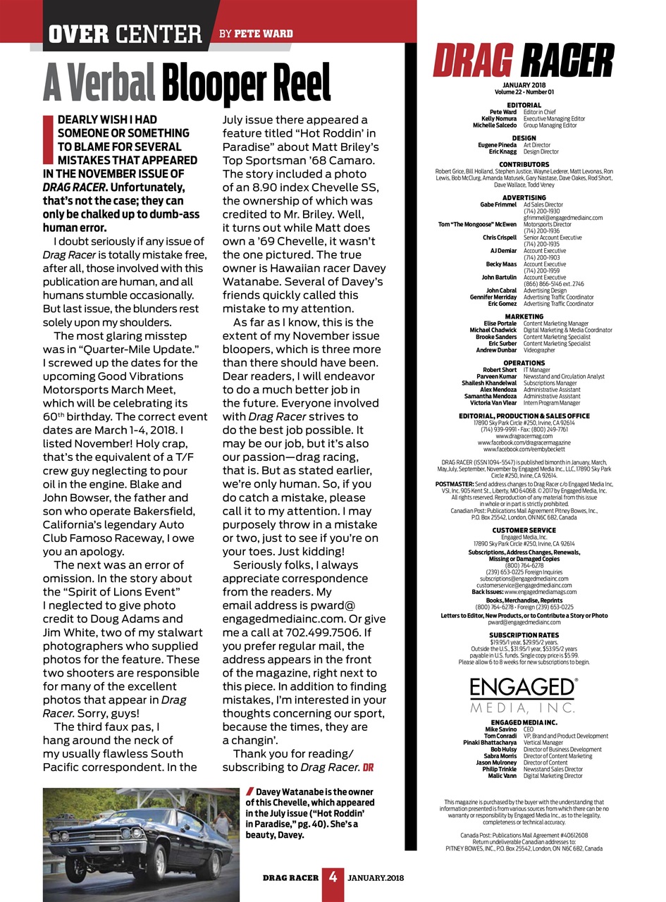 Drag Racer Preview Pages