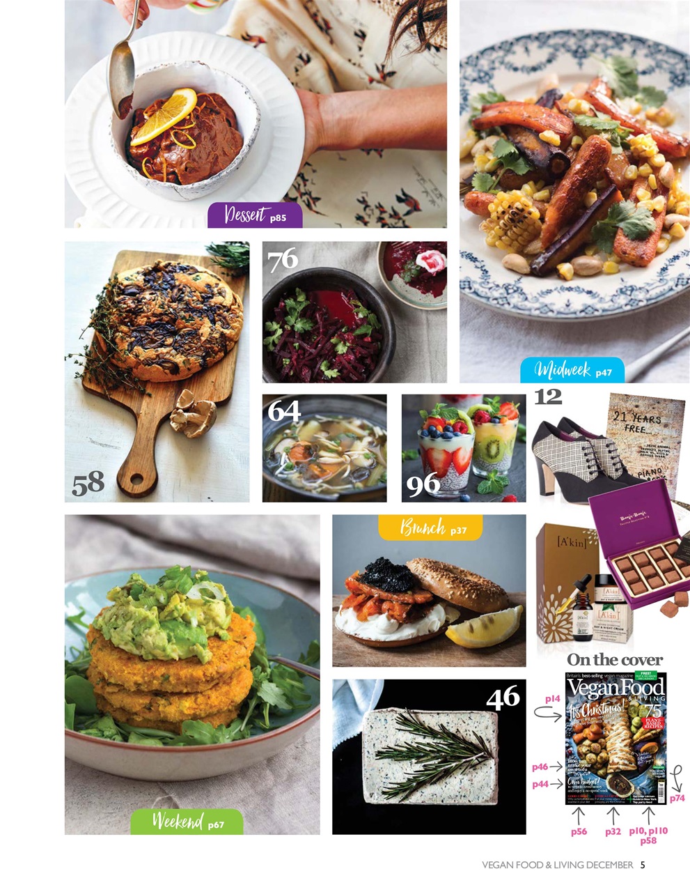 Vegan Food & Living Magazine Preview Pages