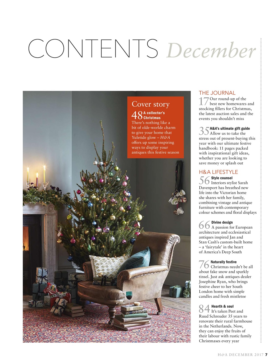 Homes & Antiques Magazine Preview Pages
