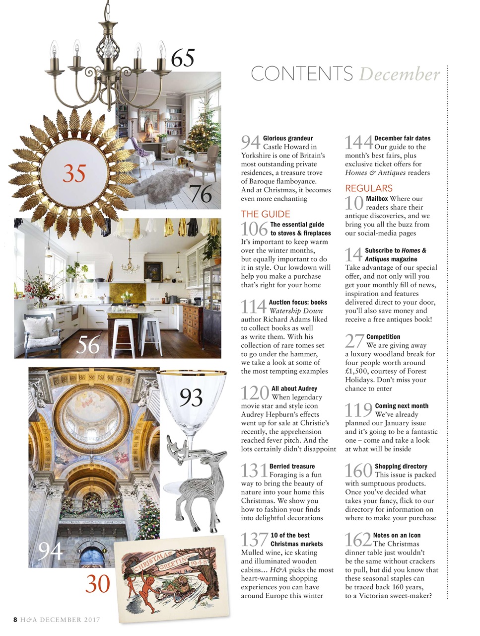 Homes & Antiques Magazine Preview Pages