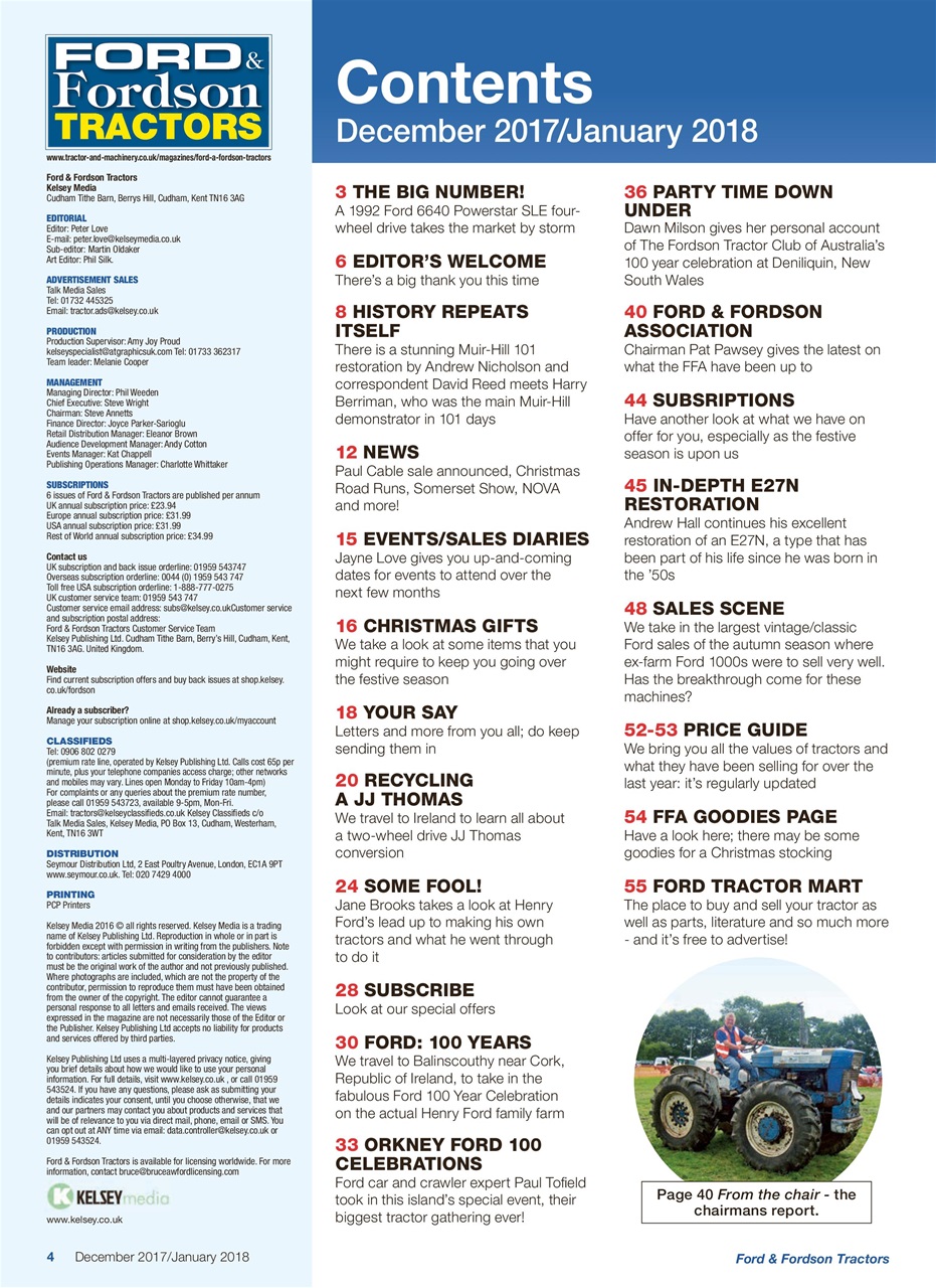 Ford & Fordson Preview Pages