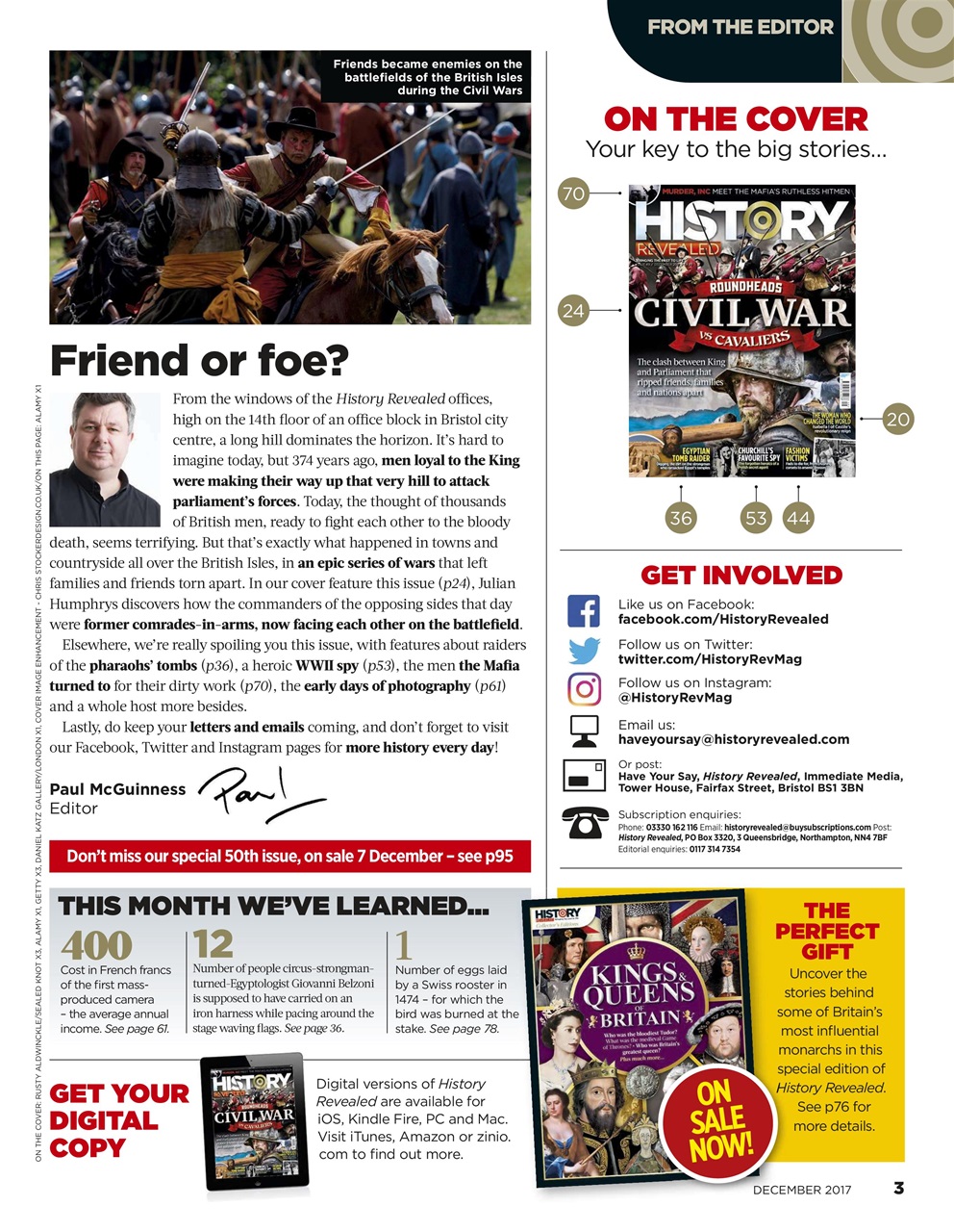 BBC History Revealed Magazine Preview Pages