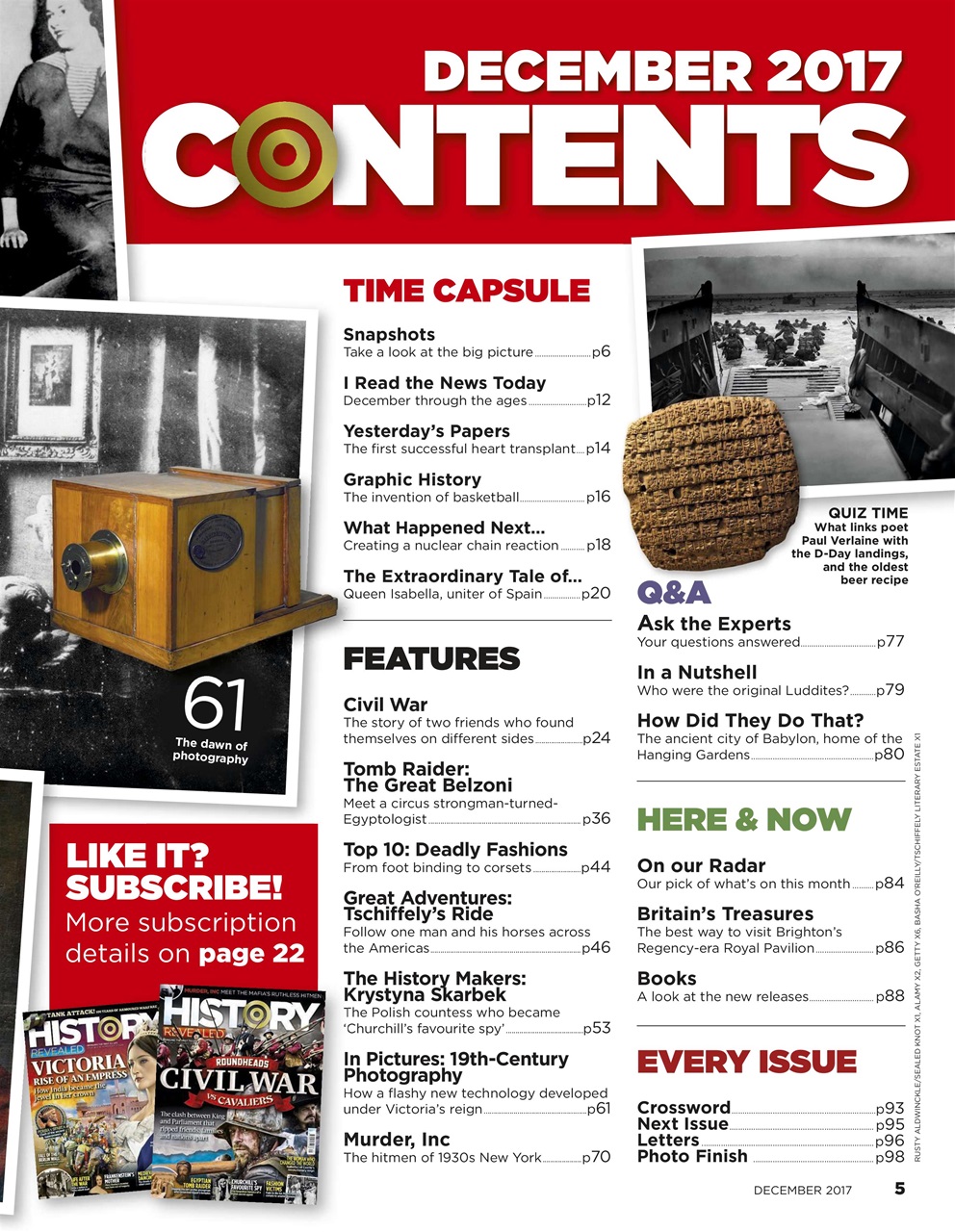BBC History Revealed Magazine Preview Pages