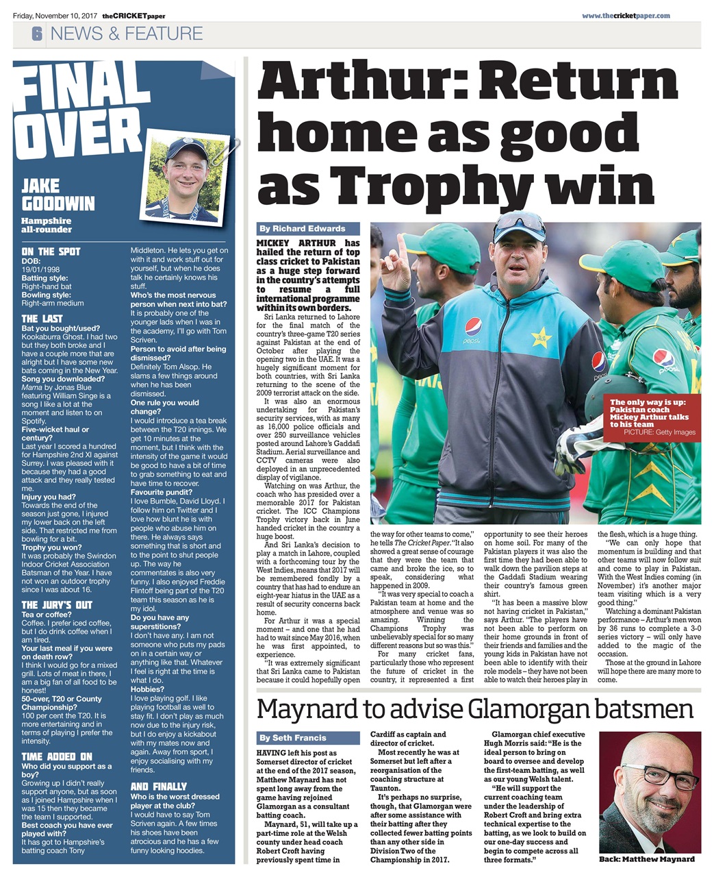 The Cricket Paper Preview Pages
