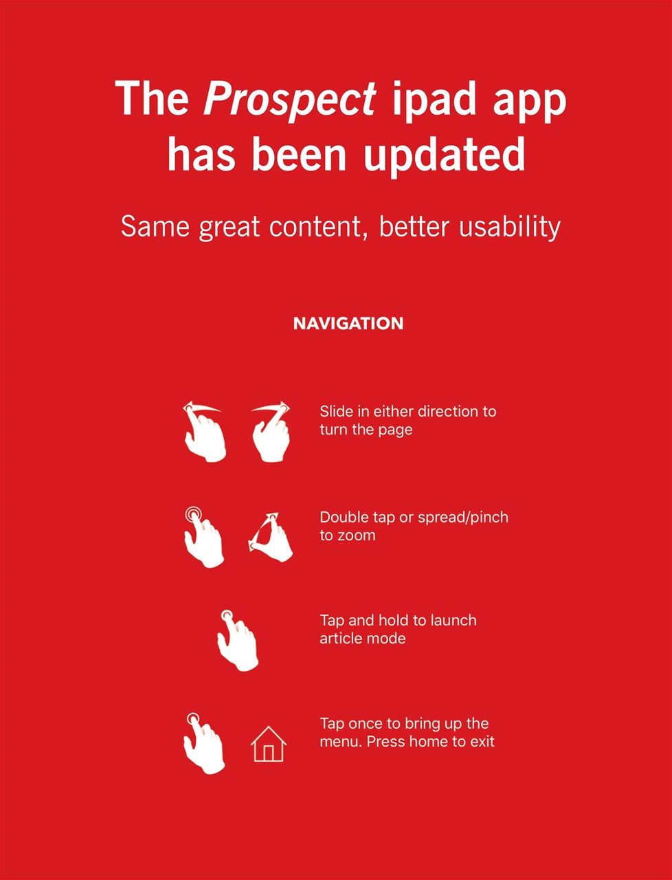 Prospect Magazine Preview Pages